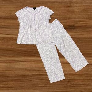 Miss Elaine Zebra Print Pajamas